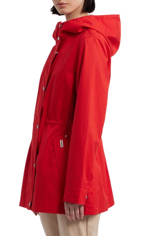 Shop Hunter Adela Classic Waterproof Rain Jacket In  Red