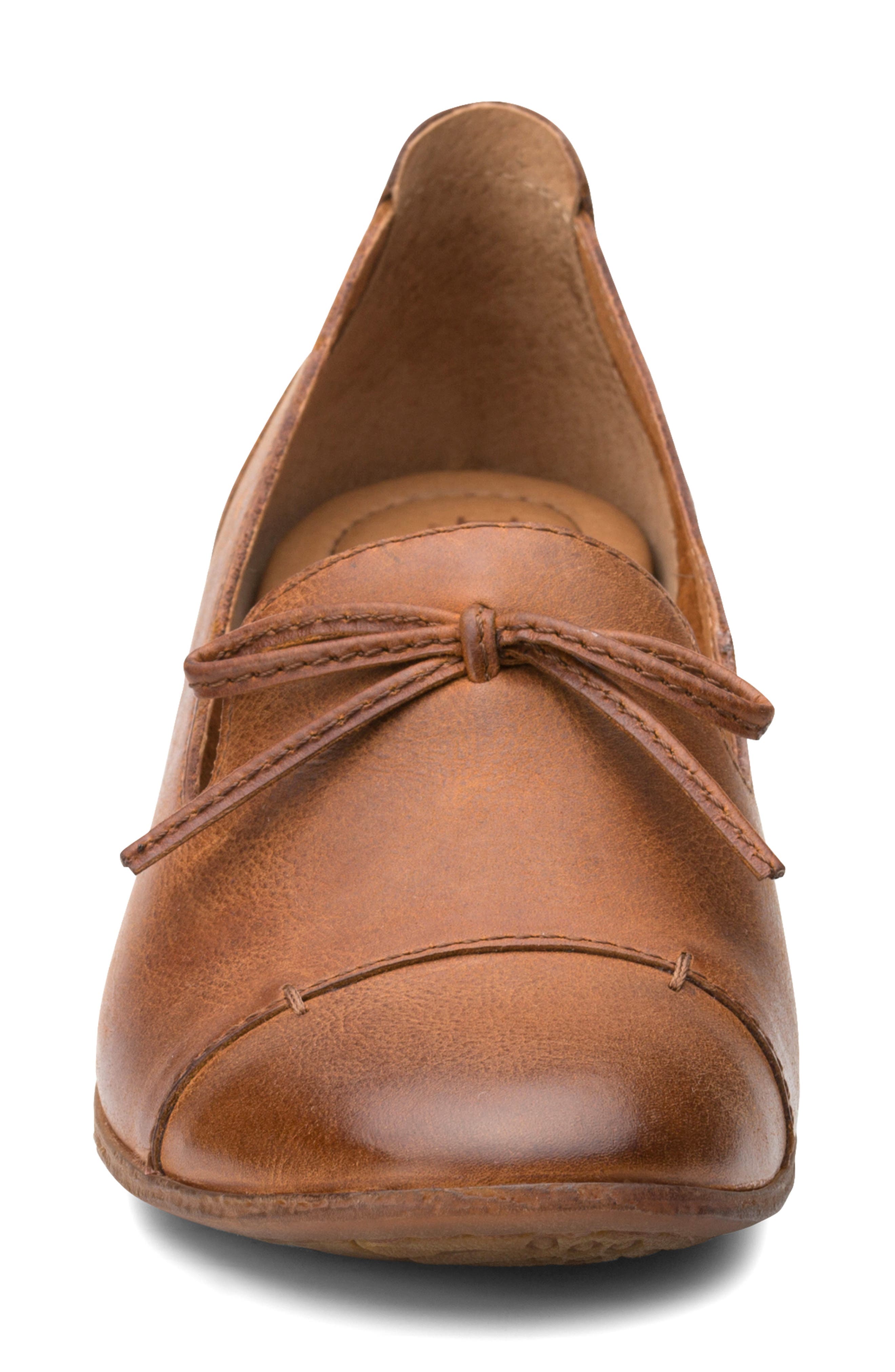 born gallatin leather bow loafers