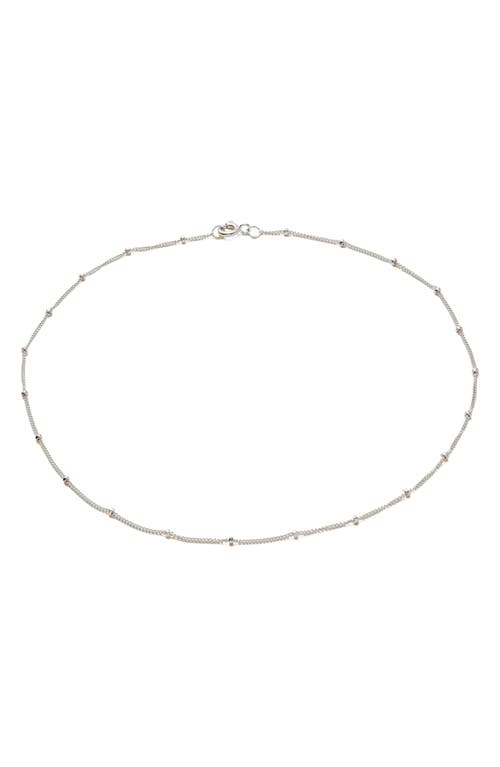 MADE BY MARY Satellite Chain Necklace in Silver at Nordstrom, Size 18