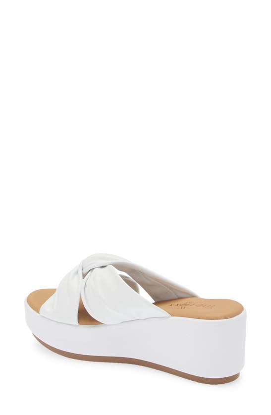 Shop The Flexx Theo Platform Sandal In White