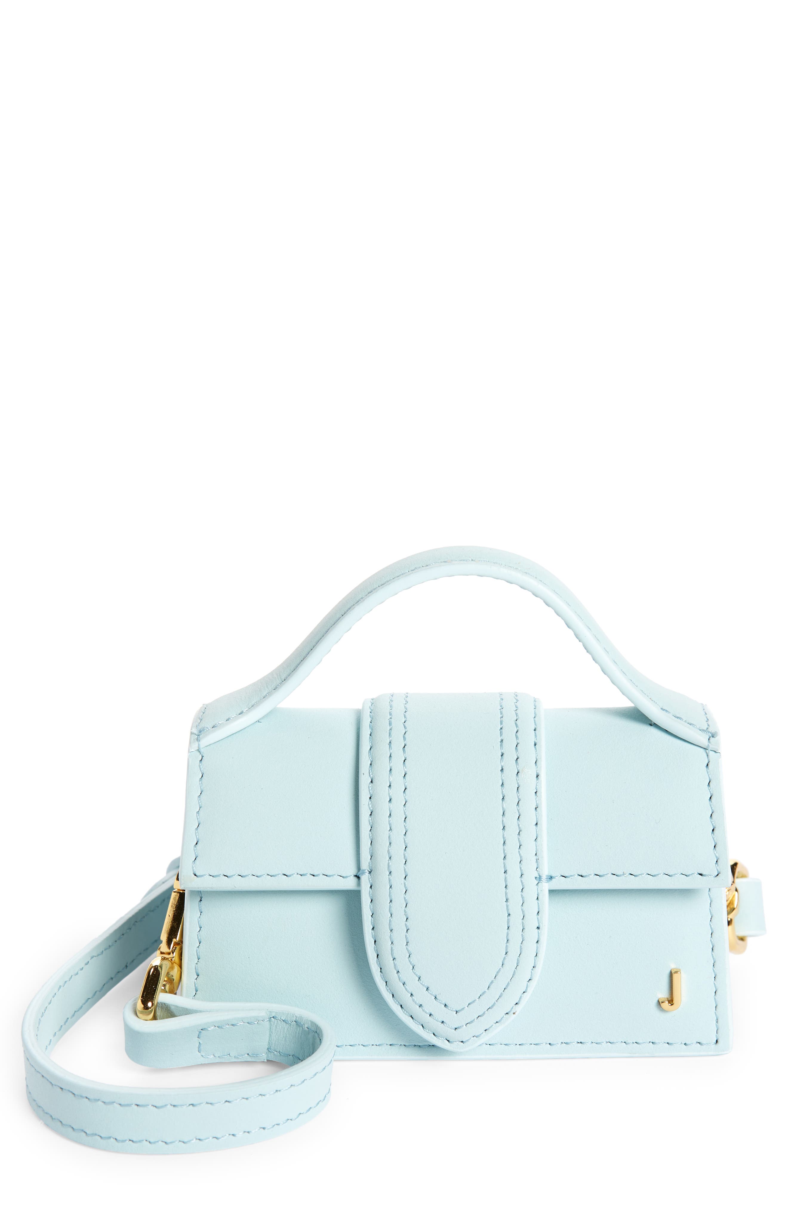 Luxury handbag - Le Petit Sac Noeud Jacquemus in green leather