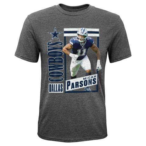 Youth Micah Parsons Heather Gray Dallas Cowboys Player Graphic T-Shirt