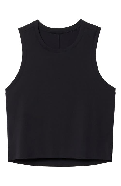 Shop Rhone Serene Crop Performance Tank In Black