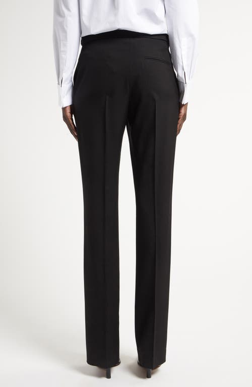 The Row Jesse Straight-leg Crepe Pants In Black