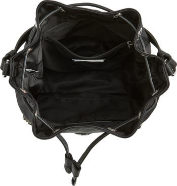Tory Burch Virginia Recycled Nylon Bucket Bag Black