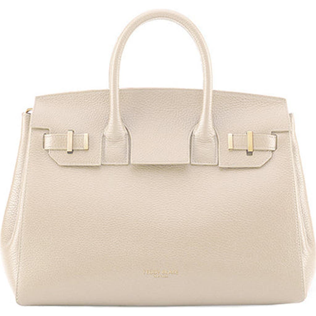 Teddy Blake Gigi Stampatto Gold 13" In Light Cream