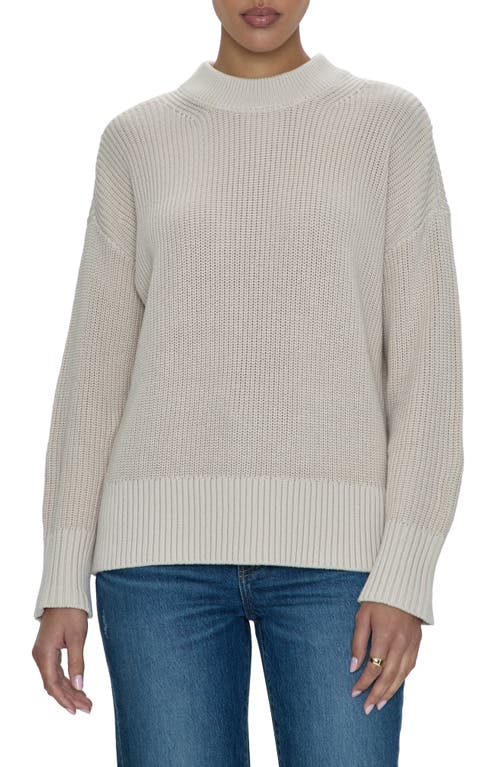 Shop Pistola Eve Cotton Mock Neck Sweater In Dove