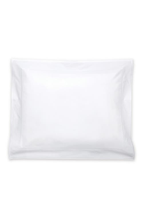 Matouk Ansonia Percale Standard Sham In White/white