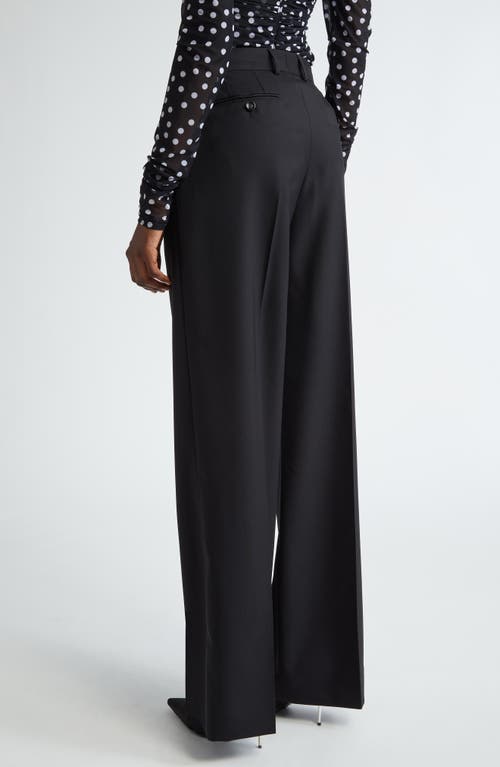 Shop Dolce & Gabbana Dolce&gabbana Wool Flare Leg Pants In N0000 Nero