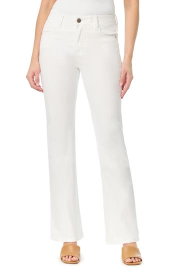 Curve Appeal Gigi High Waist Flare Jeans In White