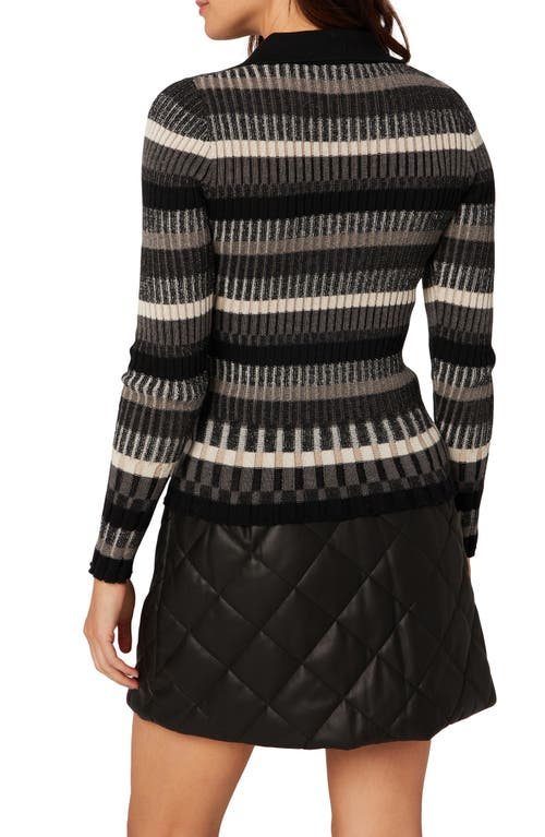 Shop Alp N Rock Luisa Ii Rib Polo Sweater In Black