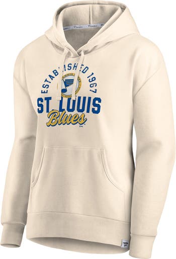 Men's Fanatics Branded Navy St. Louis Blues Authentic Pro Pullover Hoodie
