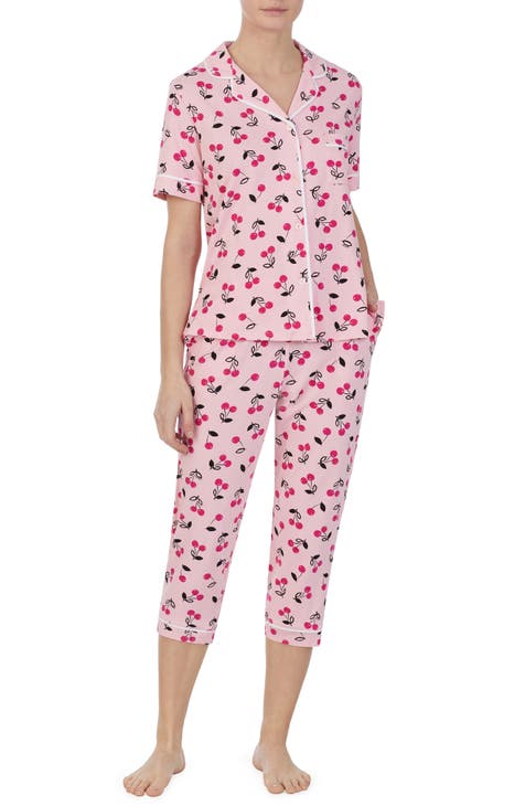 Ralph Lauren Eyelet Capri Pajama Set