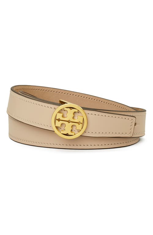 Tory Burch Miller Reversible Leather Belt In Neutral