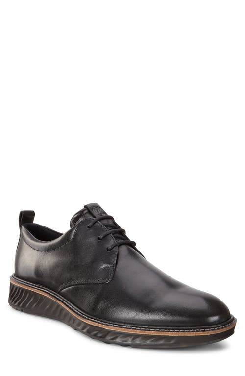 UPC 809704966380 product image for ECCO ST1 Hybrid Plain Toe Derby in Black Leather at Nordstrom, Size 10-10.5Us | upcitemdb.com