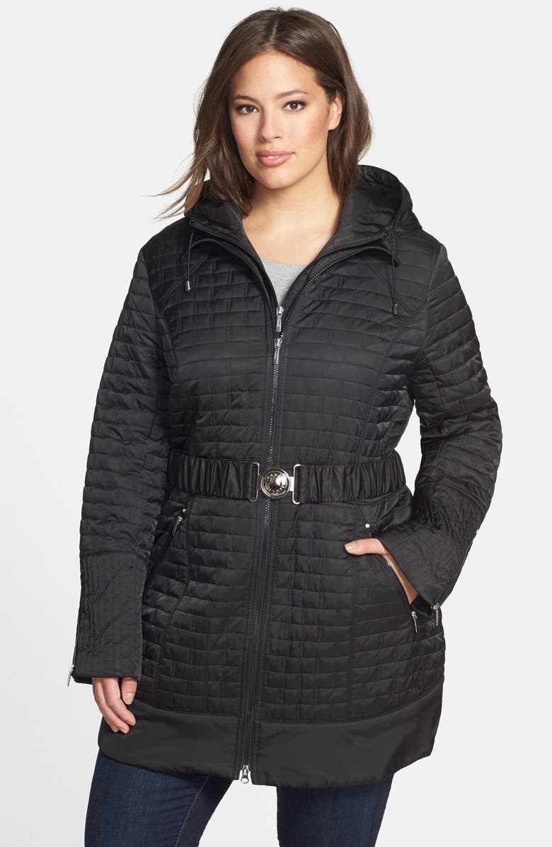 Laundry by Shelli Segal Hooded Quilted Jacket (Plus Size) | Nordstrom
