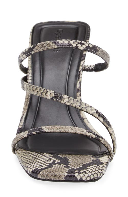 Shop Open Edit Tawney Sandal In Black/white Snake Print