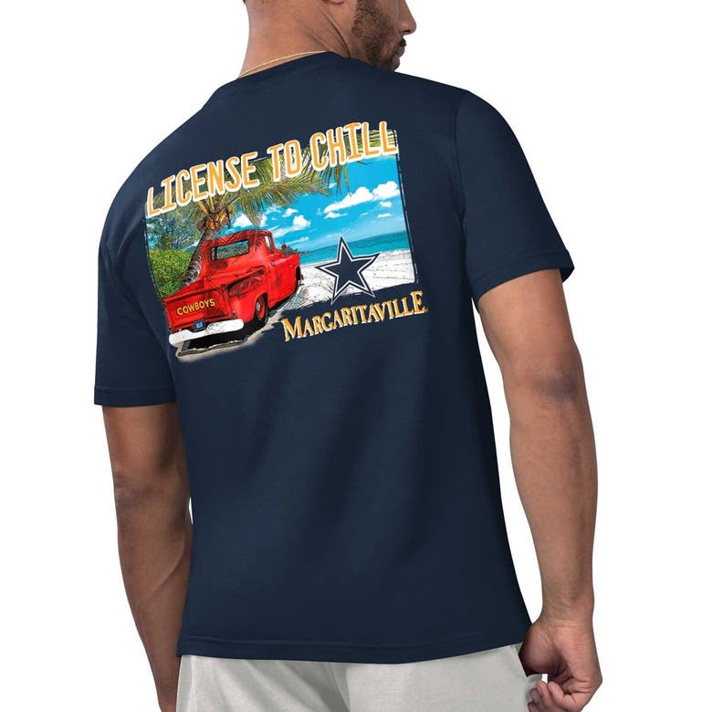 Shop Margaritaville Navy Dallas Cowboys Licensed To Chill T-shirt