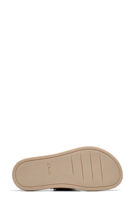 Shop Clarks Arwell Slide Sandal In Stone Nubuck