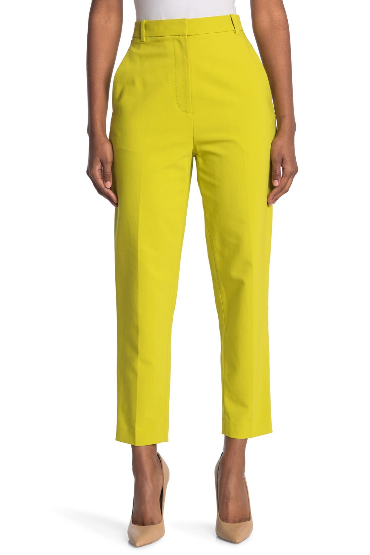 3.1 Phillip Lim / フィリップ リム Tailored Double Waistband Pants In Chartreuse