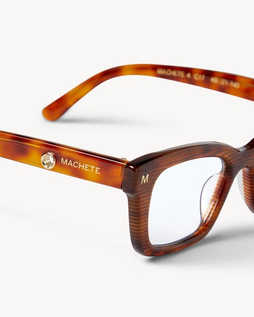 Machete Ruby Optical Blue Light Frames In Dark Tortoise Stripe