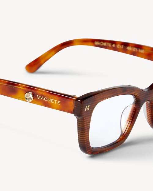 Shop Machete Ruby Optical Blue Light Frames In Dark Tortoise Stripe