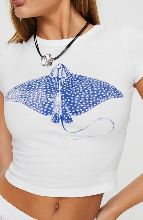 Shop Princess Polly Sting Ray Organic Cotton Graphic Baby Tee In White