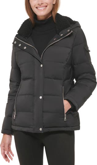 Scepticisme Moskee Vuil Calvin Klein Water Resistant Faux Shearling Lined Down & Feather Fill Puffer  Jacket | Nordstromrack