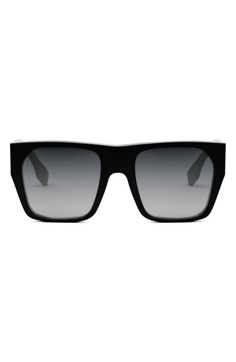 The Fendi Baguette 54mm Square Sunglasses