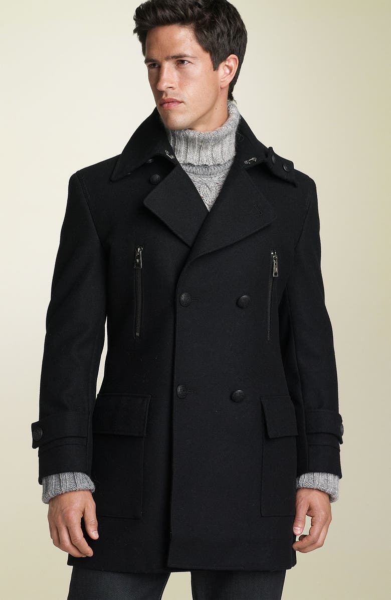 Versace Collection Wool Peacoat | Nordstrom