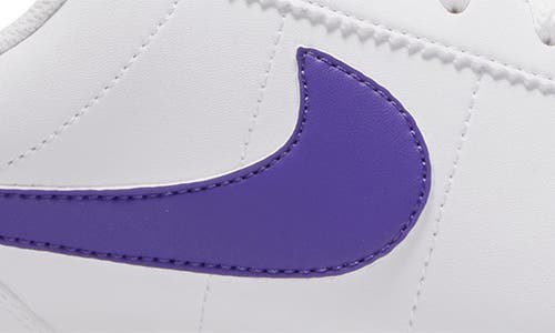 Shop Nike Cortez Sneaker In White/purple/varsity Maize