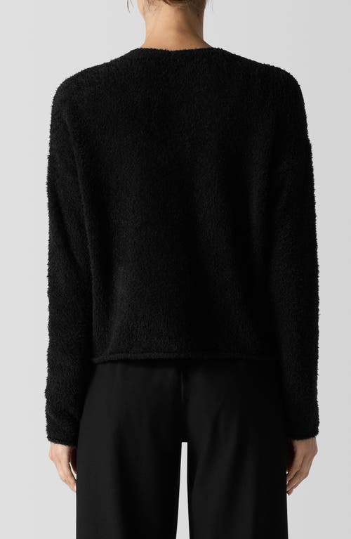 Shop Eileen Fisher Crop Cardigan In Black