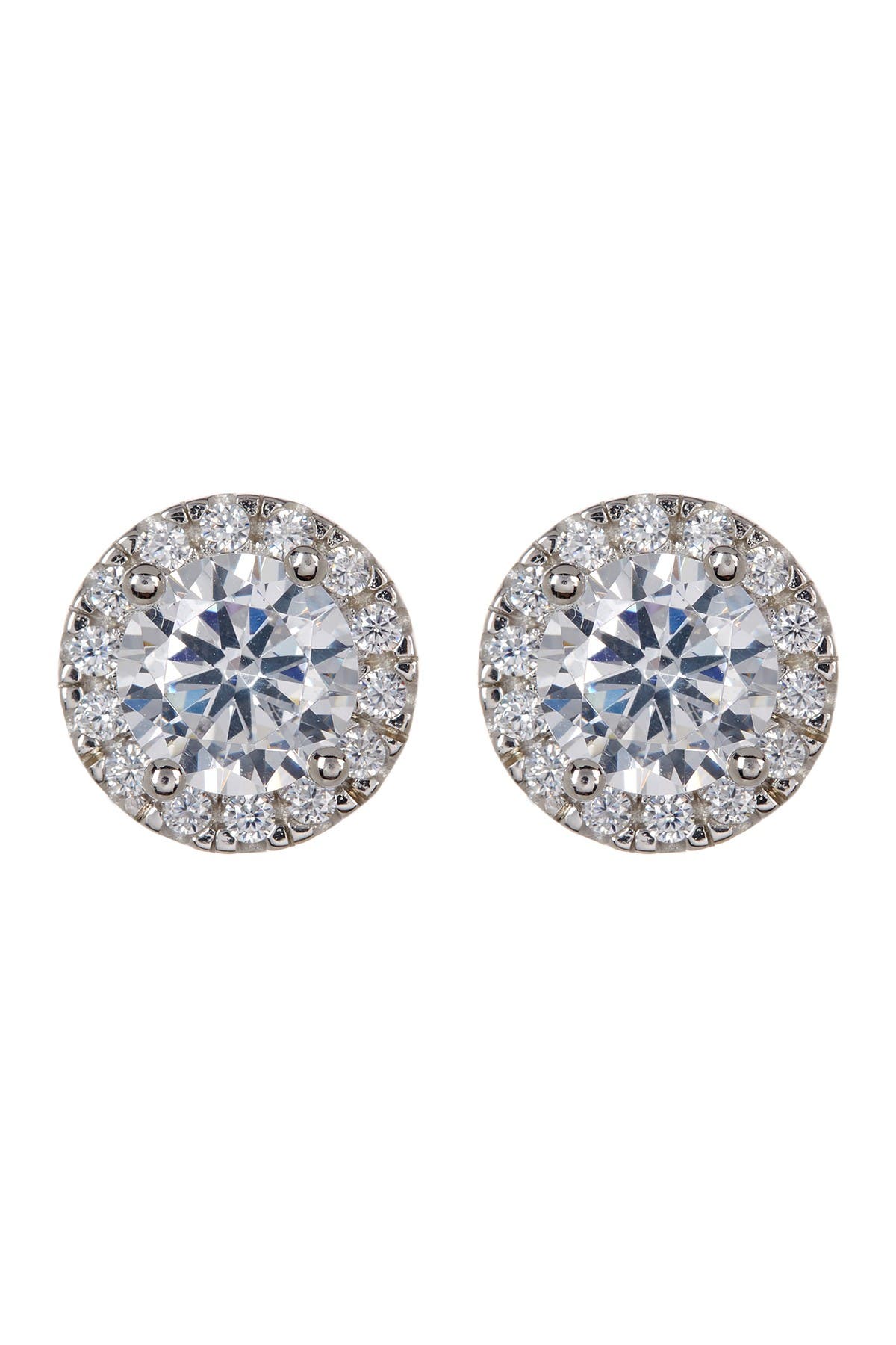 Nordstrom Rack Sterling Silver CZ Pave Stud Earrings Nordstrom Rack