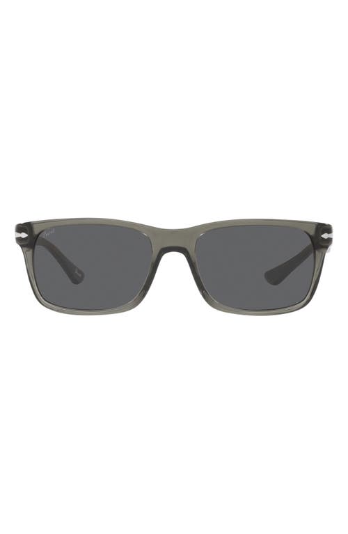 Persol 58mm Rectangular Sunglasses in Dark Grey at Nordstrom
