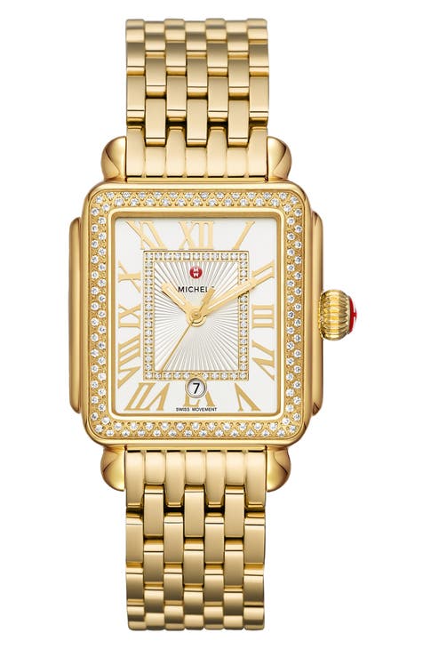 Deco Madison Diamond Bracelet Watch, 33mm