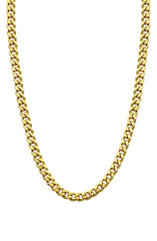 Jane Basch Designs Men's Cuban Link Chain Necklace in Gold