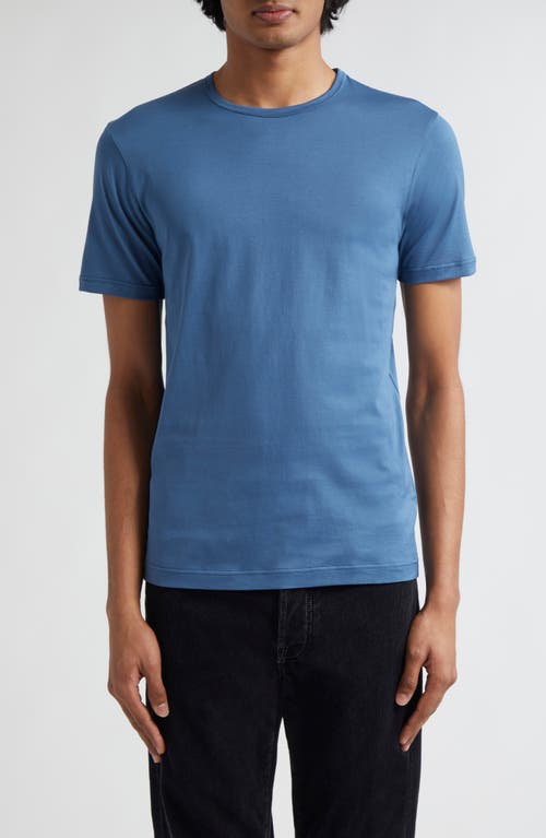 Sunspel Cotton Crewneck T-Shirt Steel Blue at Nordstrom,