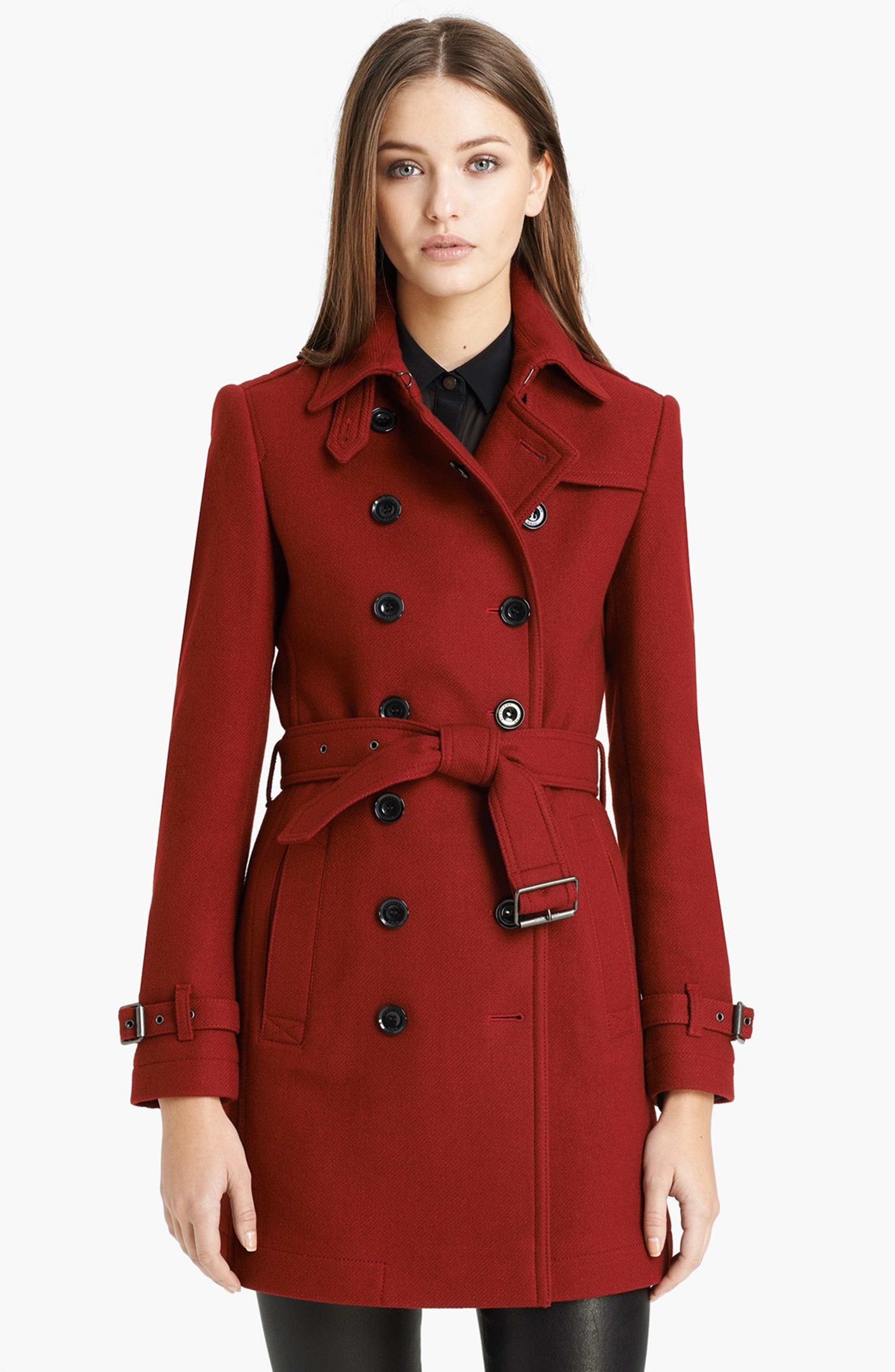 Burberry Brit 'Crombrook' Wool Blend Trench Coat | Nordstrom