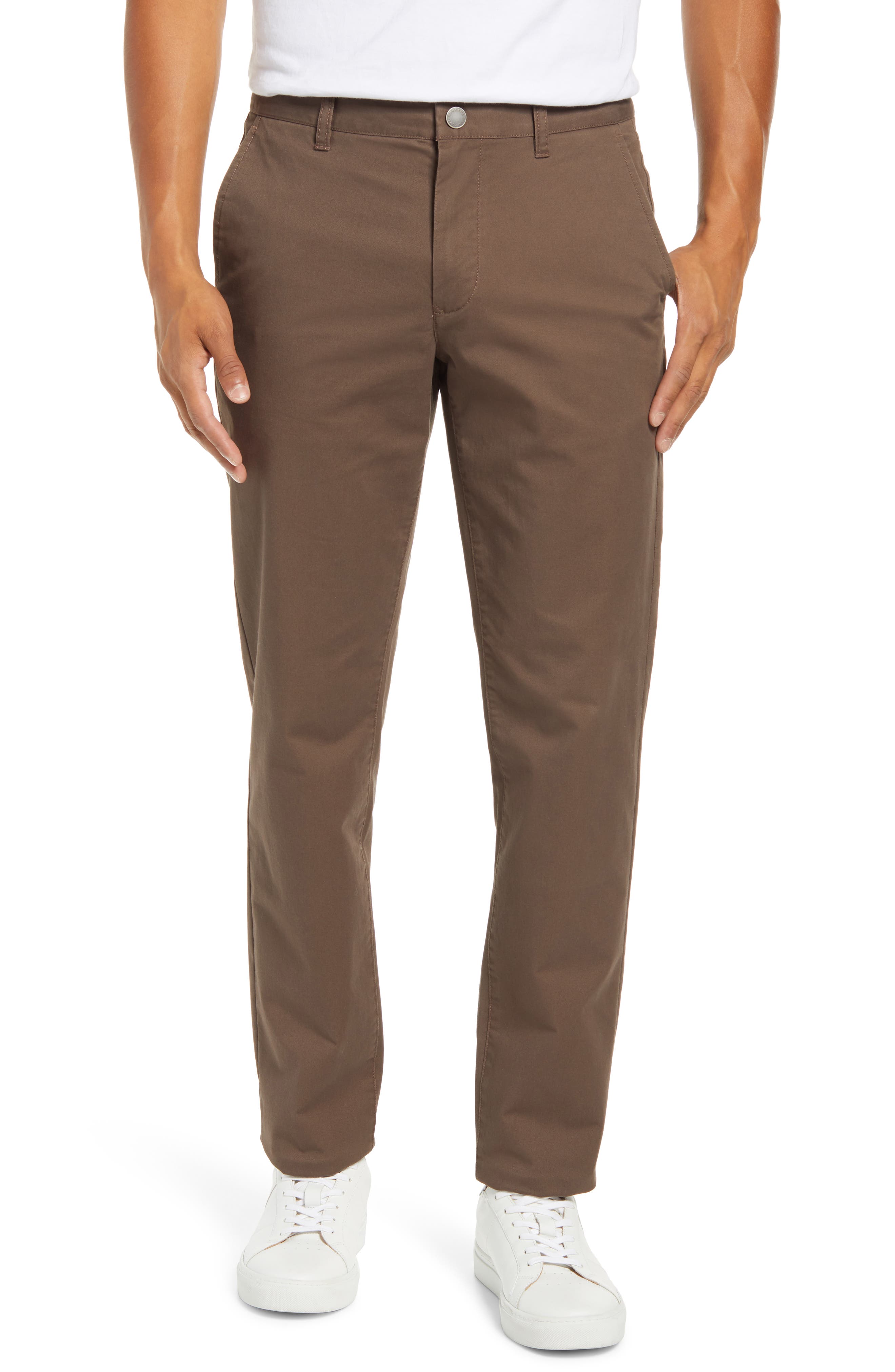 Assorted Slim Fit Stretch Washed Chinos In Wellie Olive