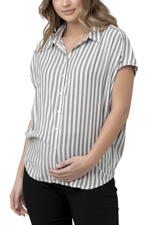 Shop Ripe Maternity Ada St Shirt In Black/white