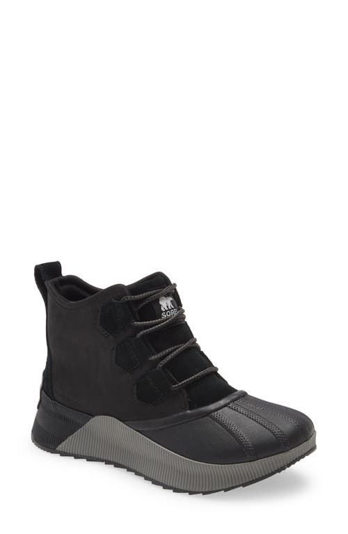 Size 7.5 SOREL Out N About III Waterproof Boot in Black Grill at Nordstrom, 