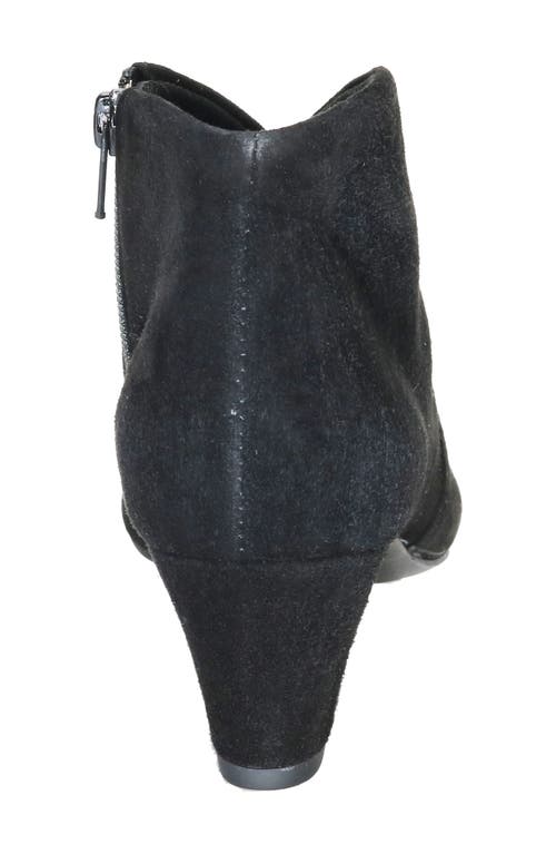 David Tate Prestige Bootie In Black Suede