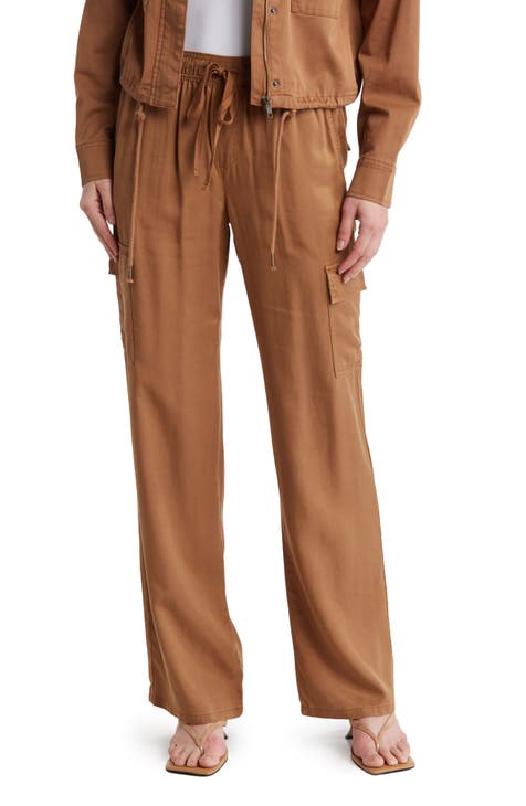 Tapered Stretch Cotton Pants