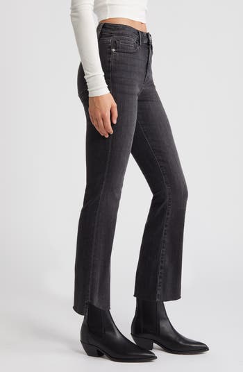 FRAME Le Crop Mini Boot Cascade Raw Hem Jeans | Nordstromrack