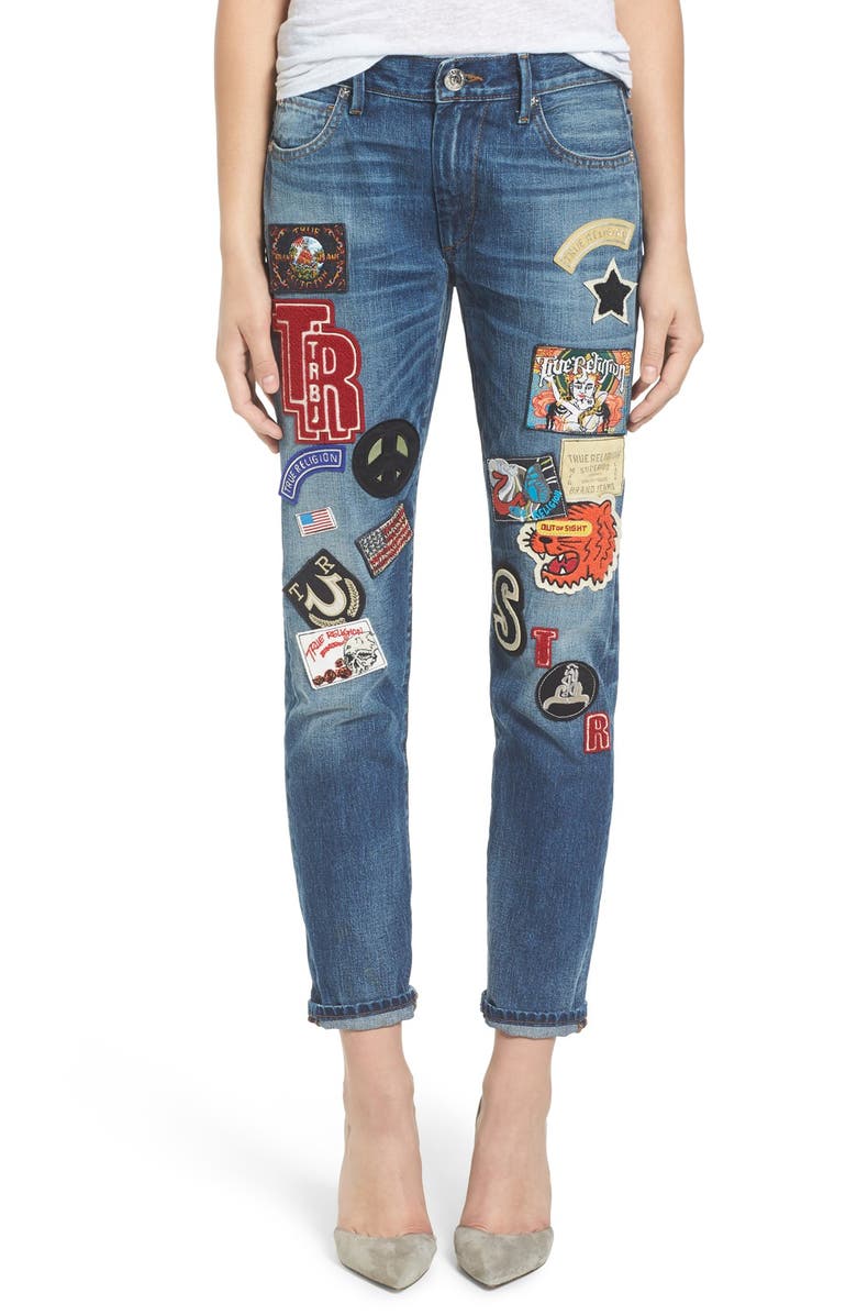 True Religion Brand Jeans Audrey Slim Boyfriend Jeans (Coronet Blue ...