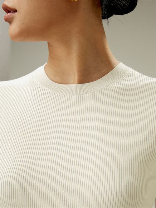 Lilysilk Essential Silk Knit Top In White