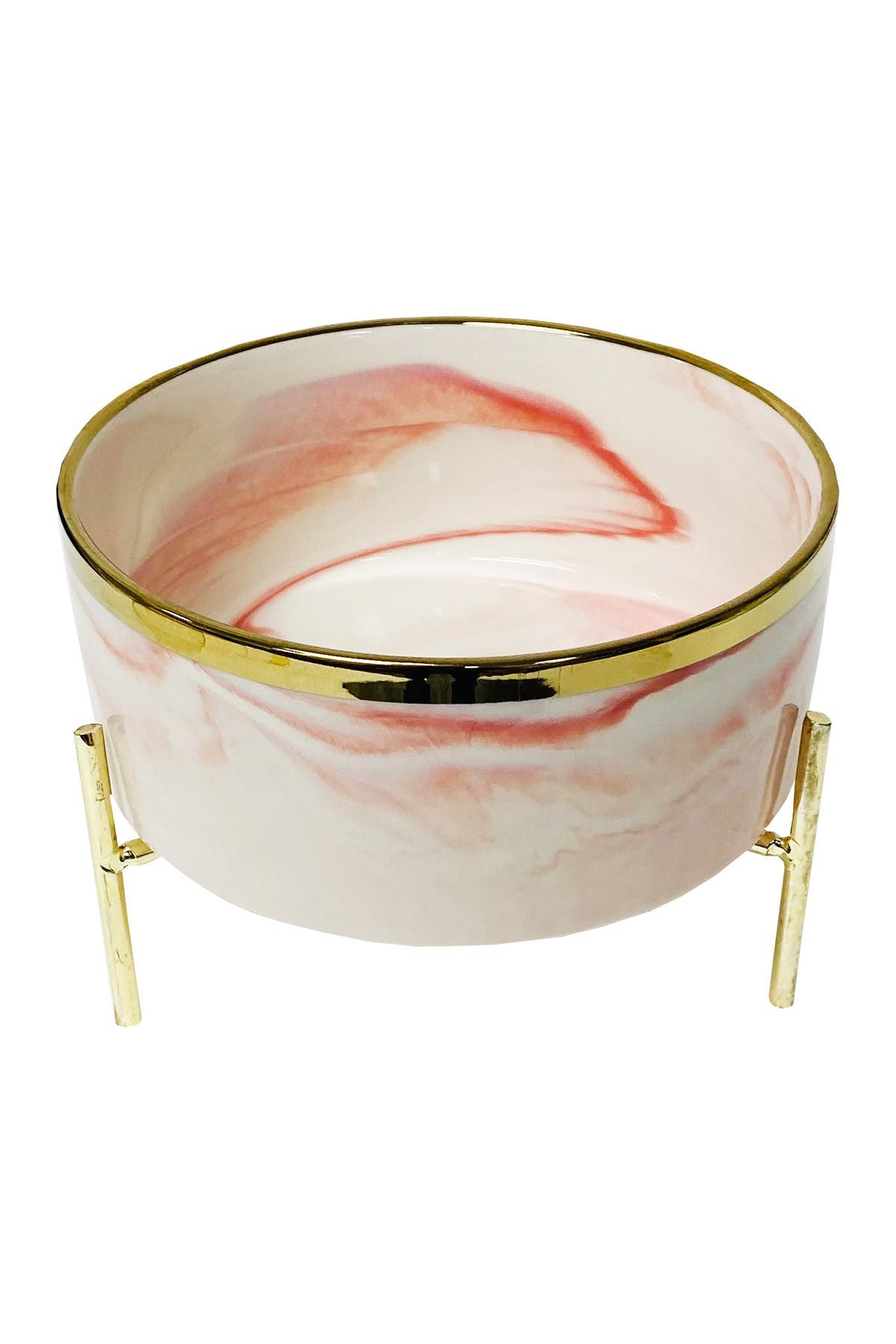 Dogs Of Glamour Zeus Luxury Dog Bowl In Pink