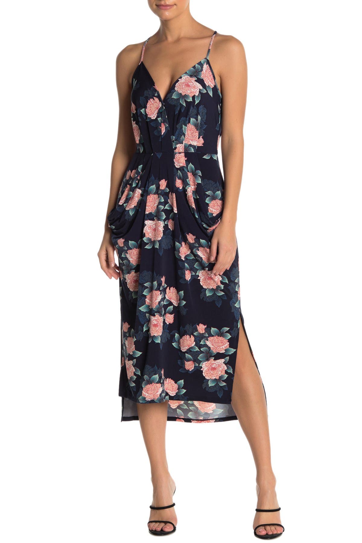 bcbgeneration midi dress with pockets