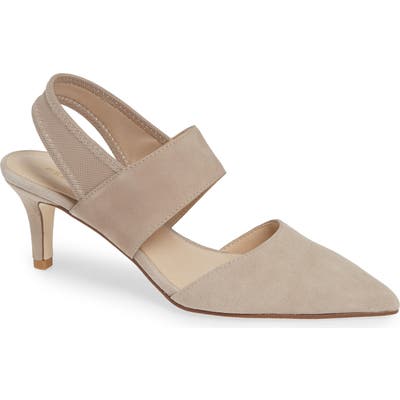 Pelle Moda Keys Slingback Pump, Beige