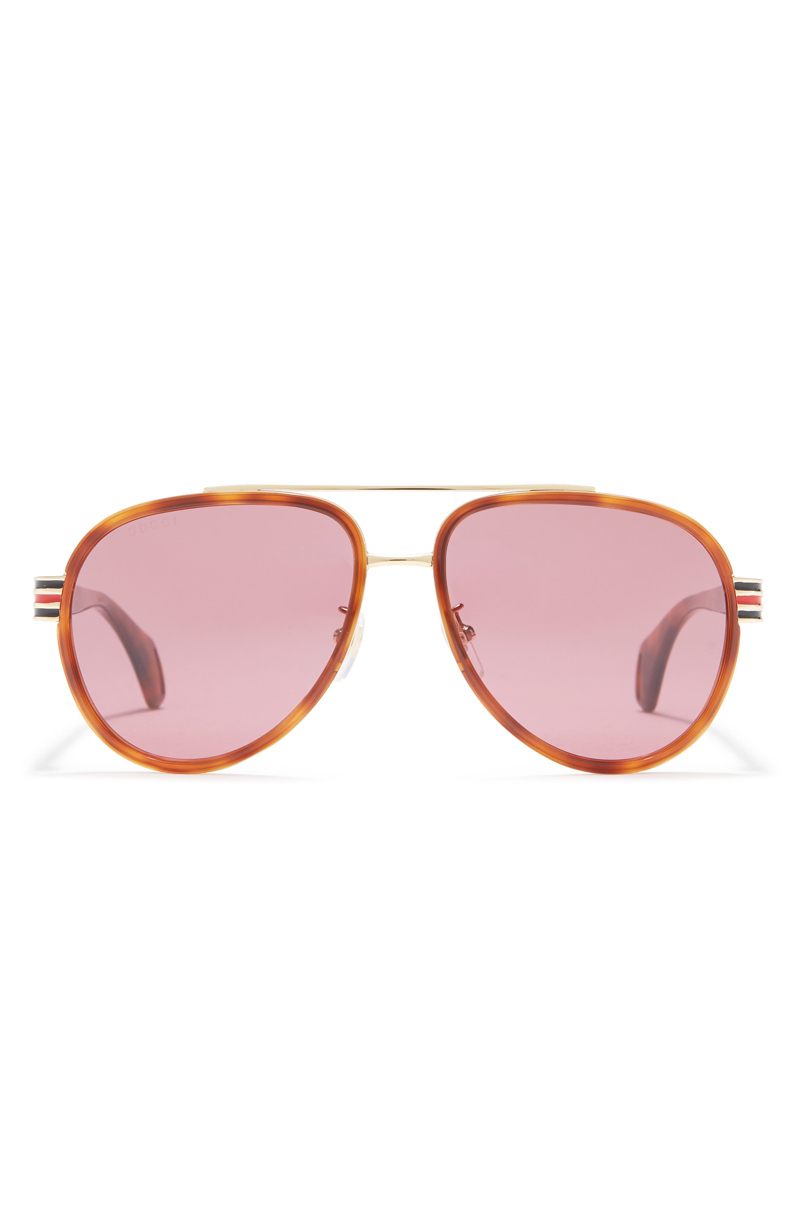 gucci 58mm aviator sunglasses